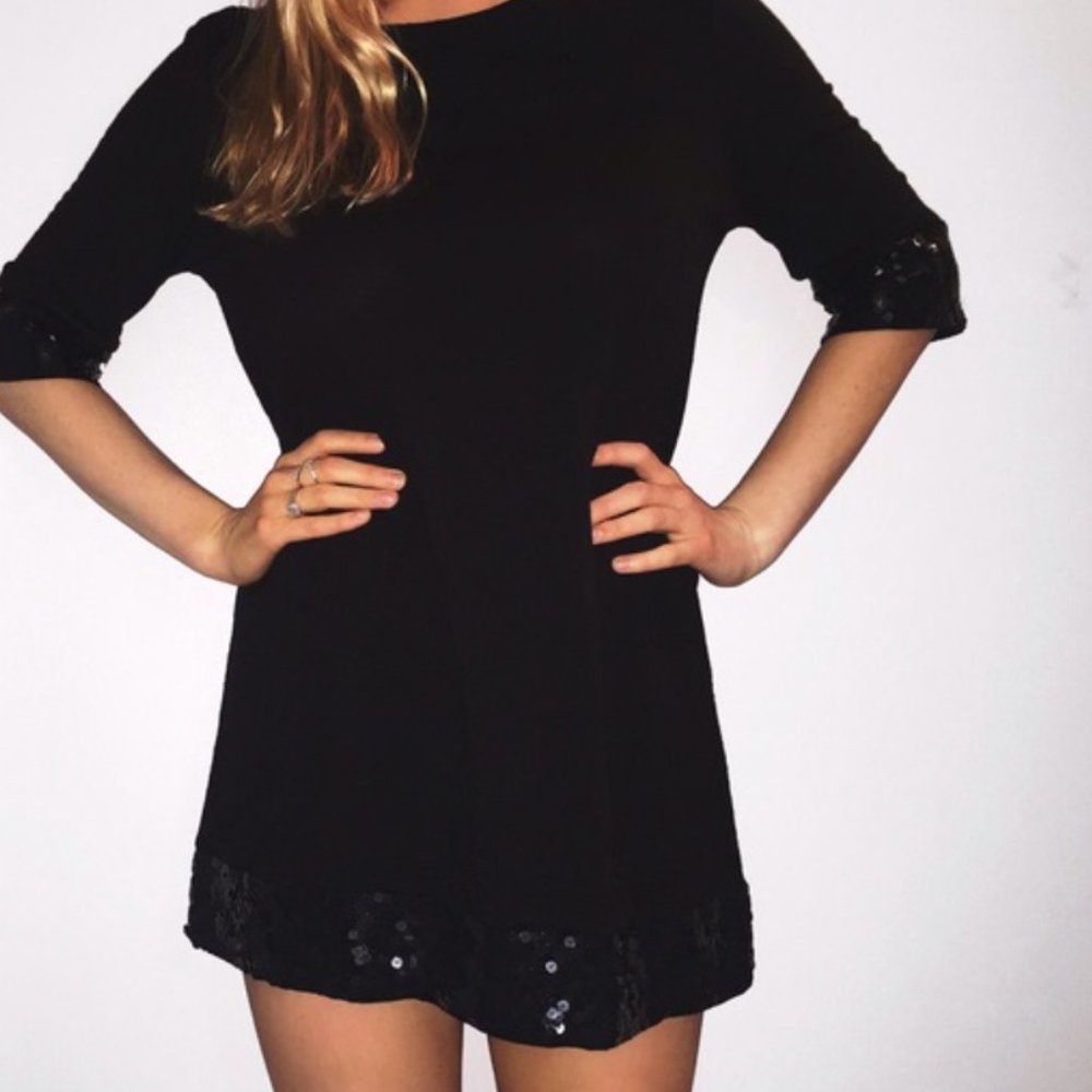 Juicy Couture Sequin Trim Night Out Shift Dress XL